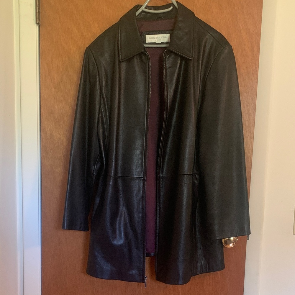 Liz Claiborne Black Leather Jacket